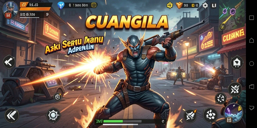 Tampilan gameplay seru dari CUANGILA dengan aksi yang mendebarkan.