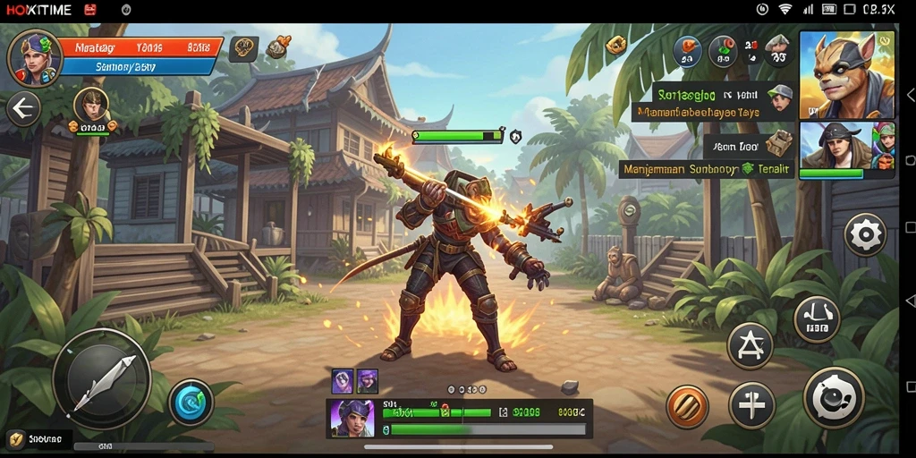 Screenshot HOKITIME menampilkan aksi gameplay yang intens dan strategi mendalam.