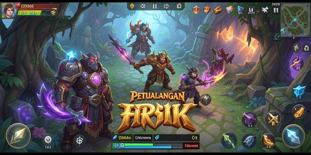 Tangkapan layar gameplay IDX66 menampilkan aksi seru dalam pertarungan RPG.