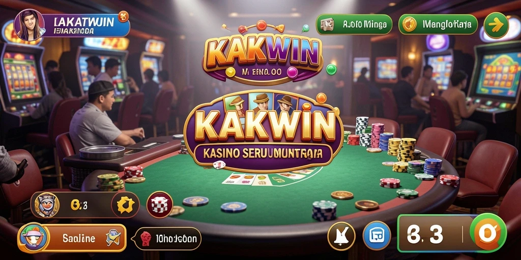 Tampilan permainan seru dan mendebarkan di KAKWIN.