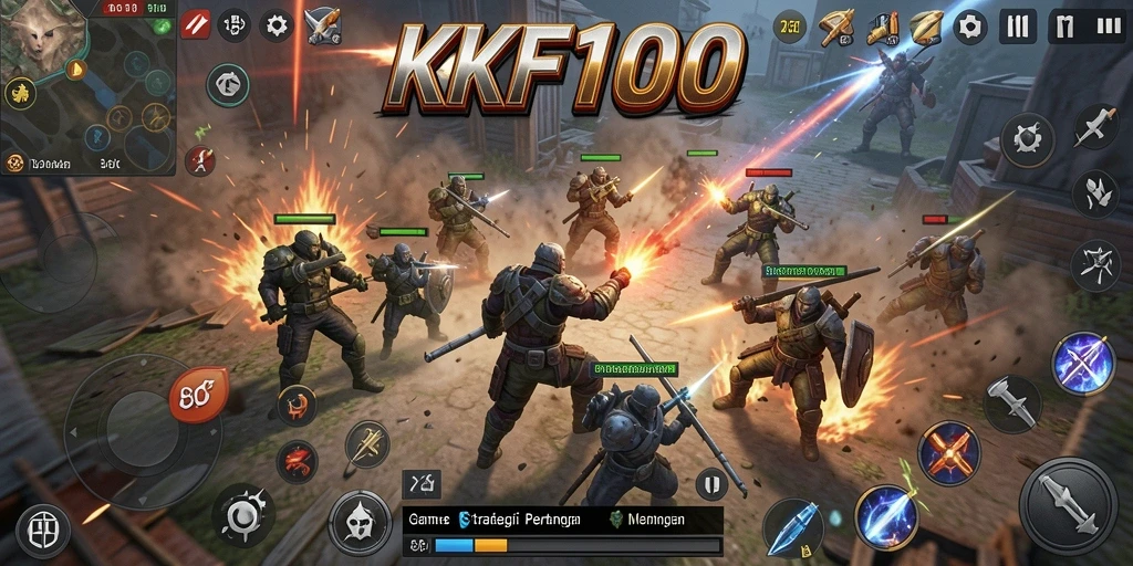 Tampilan menegangkan pertempuran dalam KPK100 yang penuh strategi.