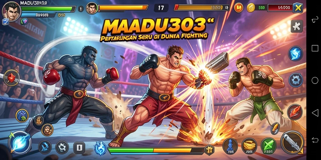 Tampilan gameplay MADU303 yang mendebarkan dan penuh aksi.