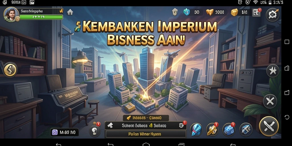 Tangkapan layar gameplay S80 menampilkan manajemen bisnis yang dinamis.