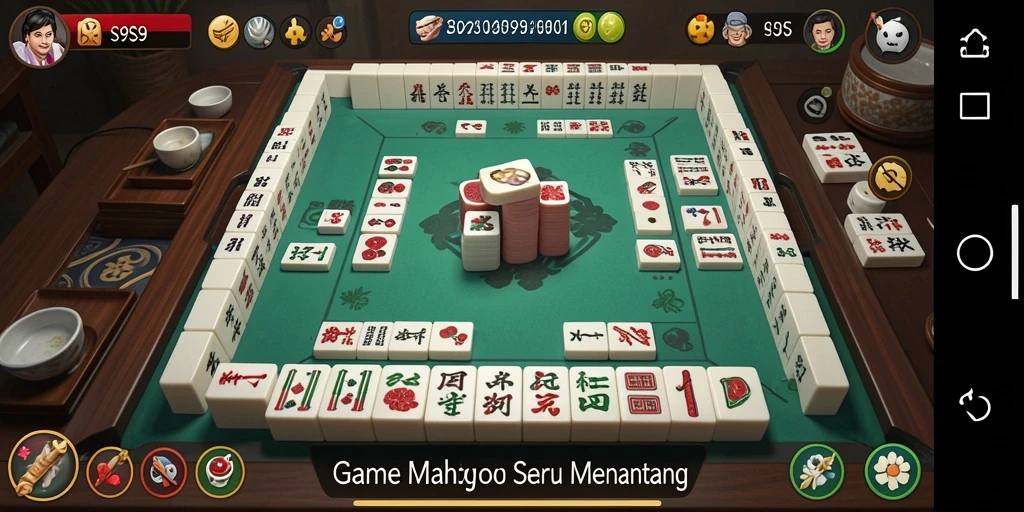 Tampilan gameplay S9S9 yang menampilkan keseruan permainan Mahjong.
