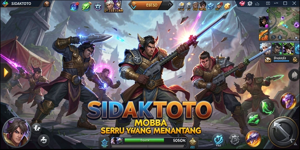 Tangkapan layar dari pertandingan seru di SIDAKTOTO MOBA.