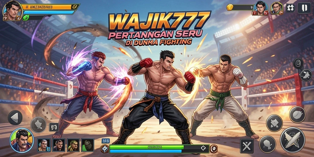 Tampilan gameplay WAJIK777 dengan pertarungan yang mendebarkan.